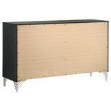 Lucia Grey/Black 4-Piece Eastern King Bedroom Set by Coaster at Eve Furniture