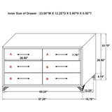 Lucia Grey/Black 4-Piece Queen Bedroom Set by Coaster at Eve Furniture