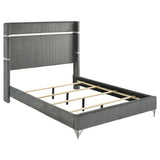 Lucia Grey/Black 4-Piece Queen Bedroom Set by Coaster at Eve Furniture