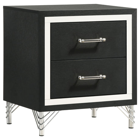 Lucia Grey/Black 5-Piece Queen Bedroom Set by Coaster at Eve Furniture