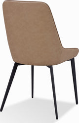 Lucia Honey/Matte Black Metal Leg Upholstered Dining Chair (Set of 2) by Modus Furniture at Eve Furniture