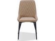 Lucia Honey/Matte Black Metal Leg Upholstered Dining Chair (Set of 2) by Modus Furniture at Eve Furniture