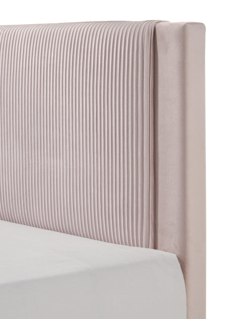 Lucia Pink Queen Platform Bed by Crown Mark at Eve Furniture