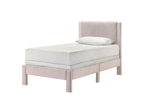 Lucia Pink Twin Platform Bed by Crown Mark at Eve Furniture