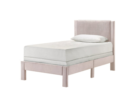 Lucia Pink Twin Platform Bed by Crown Mark at Eve Furniture