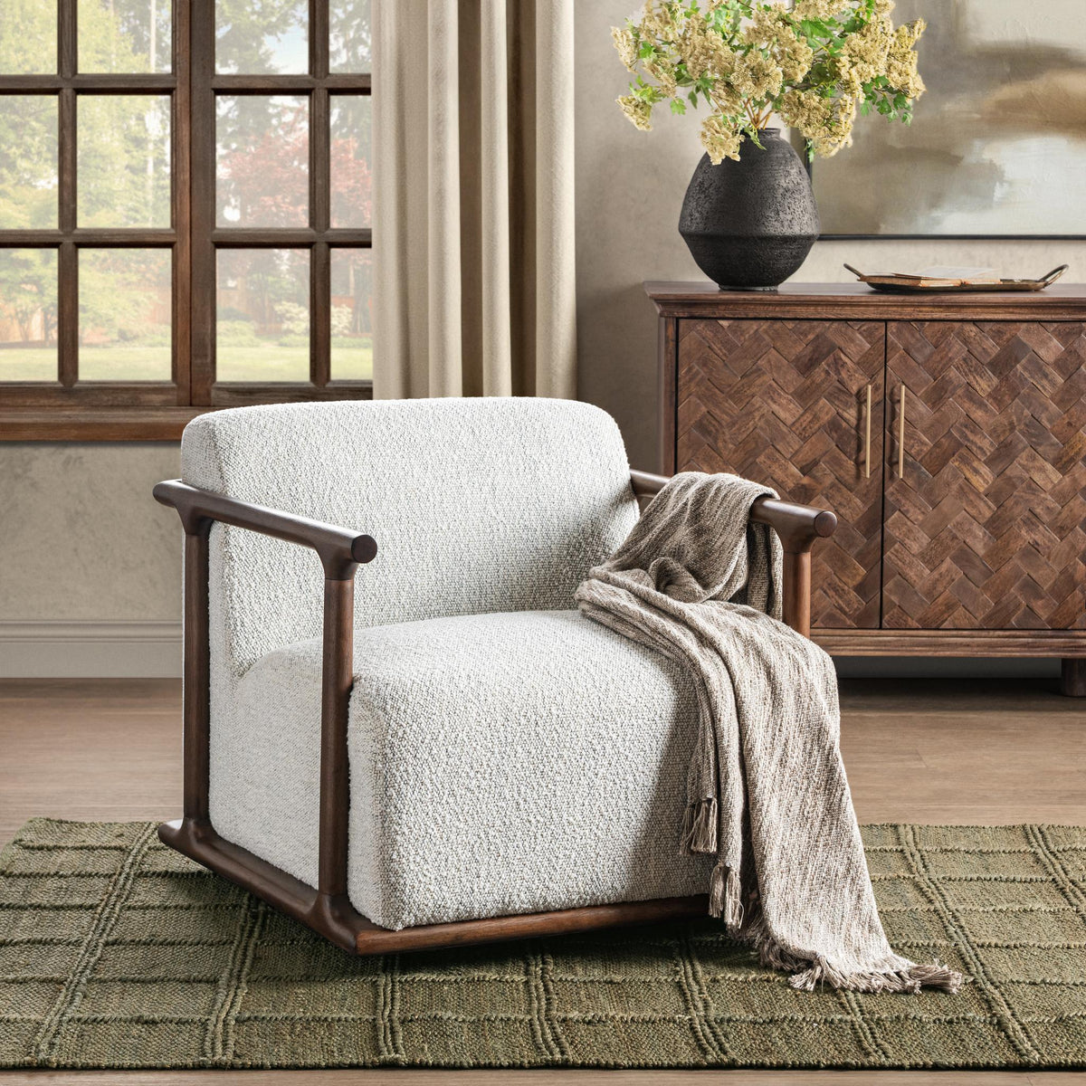 Lucia Swivel Chair by Classic Home at Eve Furniture