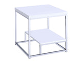 Lucia White 3-Piece Set (Cocktail & 2 End Tables) by Steve Silver at Eve Furniture