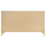 Lucia White 6-drawer Bedroom Dresser by Coaster at Eve Furniture