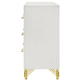Lucia White 6-drawer Bedroom Dresser by Coaster at Eve Furniture