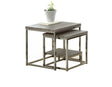 Lucia Nesting Table Gray/ Black Nickel by Steve Silver at Eve Furniture