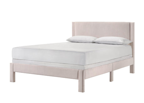 Lucia Pink Full Platform Bed by Crown Mark at Eve Furniture