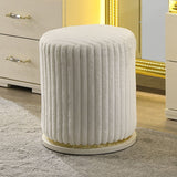 Lucida Beige Vanity Stool by Furniture of America at Eve Furniture