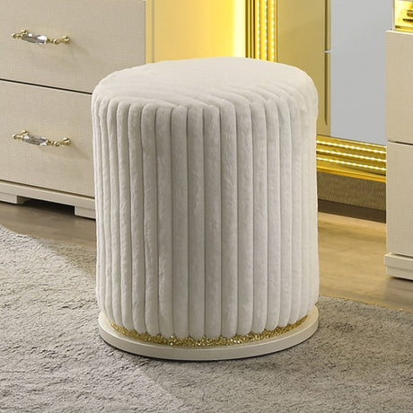 Lucida Beige Vanity Stool by Furniture of America at Eve Furniture