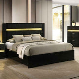 Lucida Black 5-Piece Queen Bedroom Set by Furniture of America at Eve Furniture