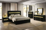 Lucida Black 5-Piece Queen Bedroom Set by Furniture of America at Eve Furniture
