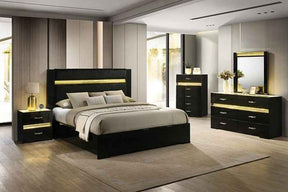Lucida Black 5-Piece Queen Bedroom Set by Furniture of America at Eve Furniture