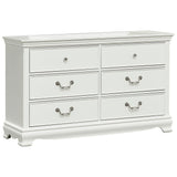 Lucida White Dresser by Homelegance at Eve Furniture