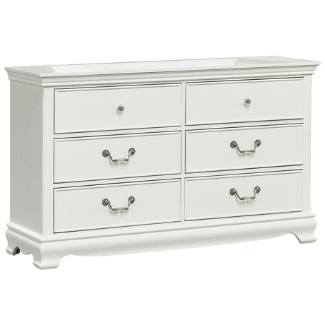 Lucida White Dresser by Homelegance at Eve Furniture