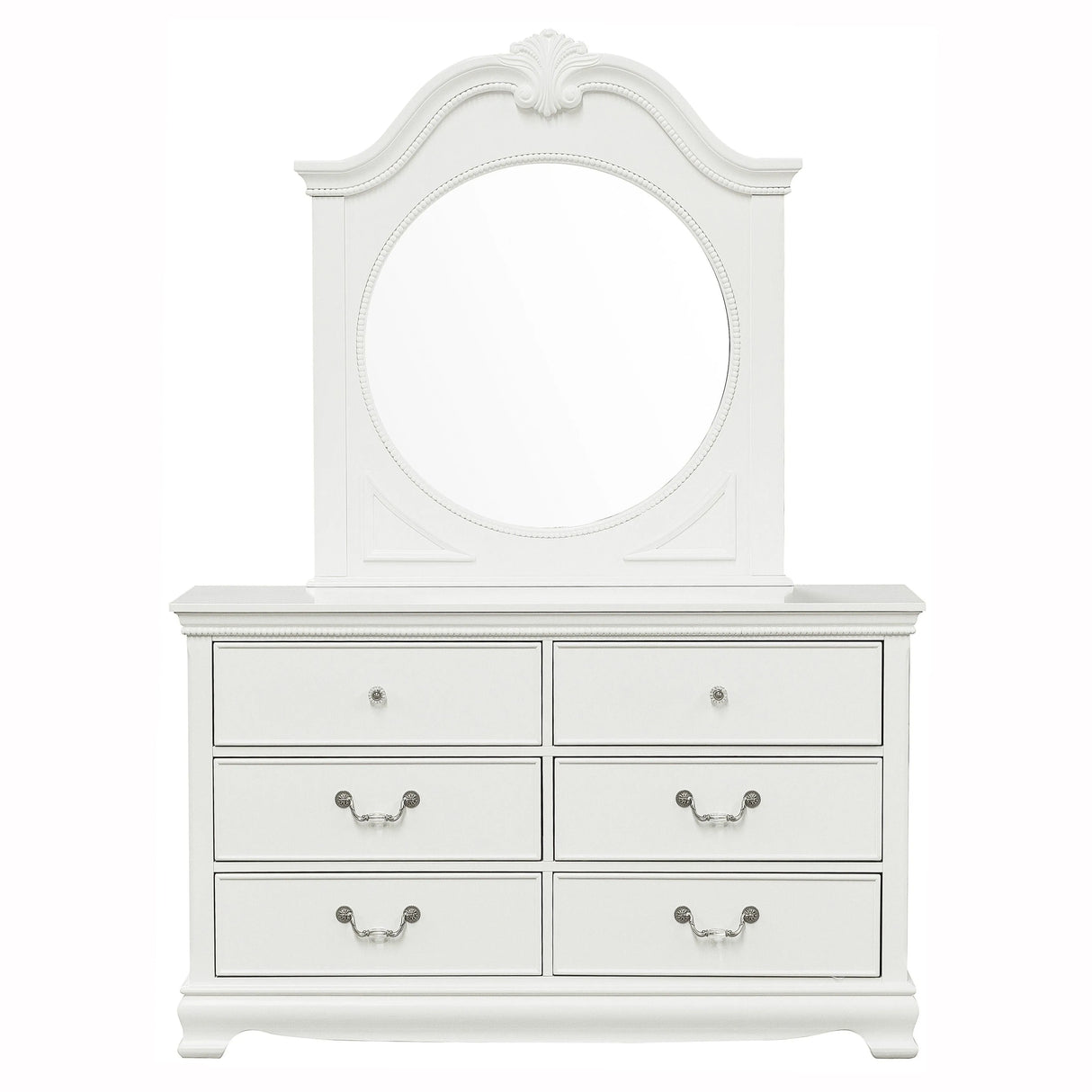 Lucida White Dresser by Homelegance at Eve Furniture