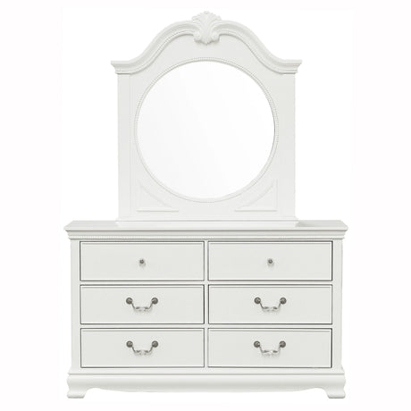 Lucida White Dresser by Homelegance at Eve Furniture