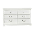 Lucida White Dresser by Homelegance at Eve Furniture