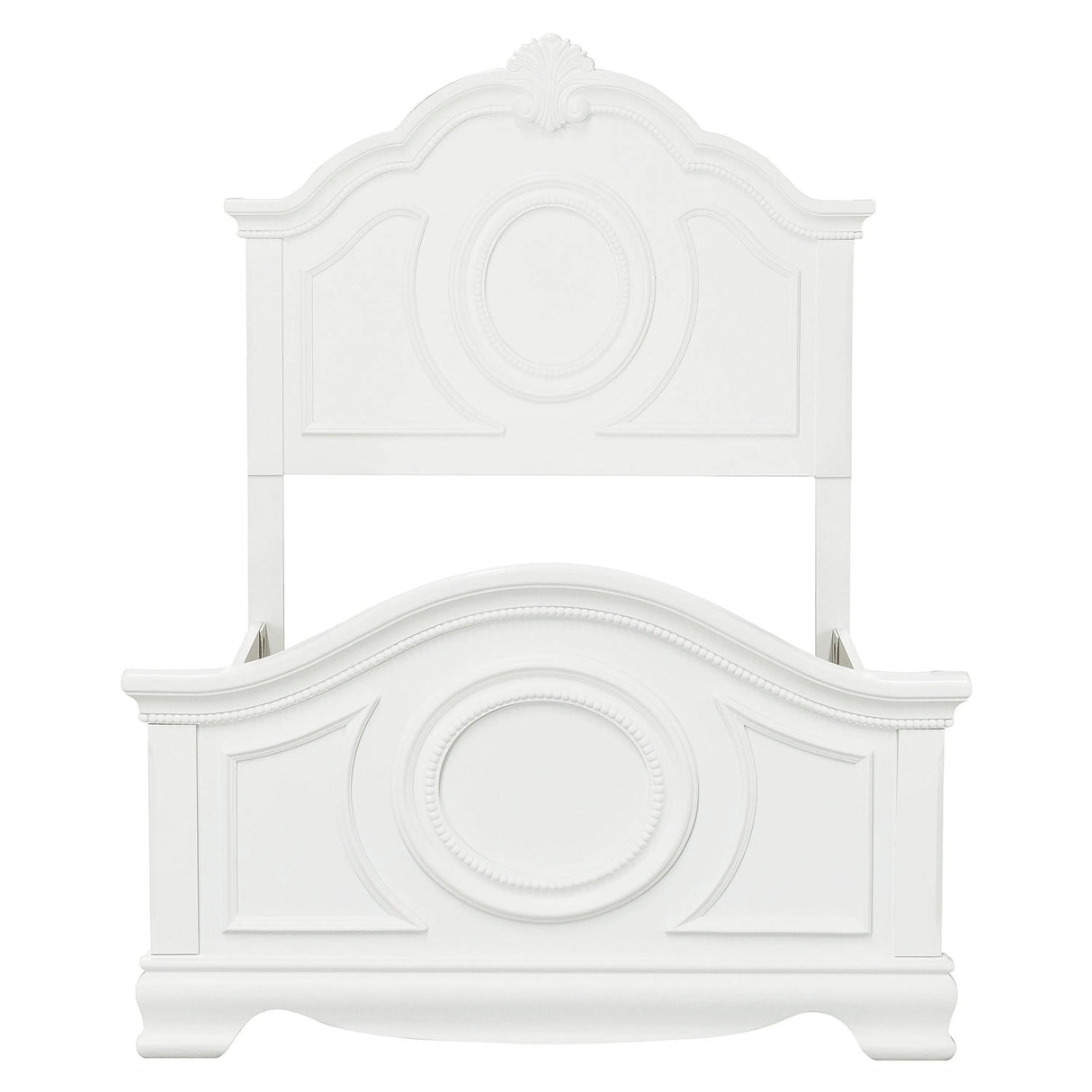 Lucida White Full Panel Bed by Homelegance at Eve Furniture