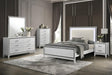 Lucida White LED King Bed by Furniture of America at Eve Furniture