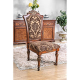 Lucie Brown Cherry Side Chair Set of 2