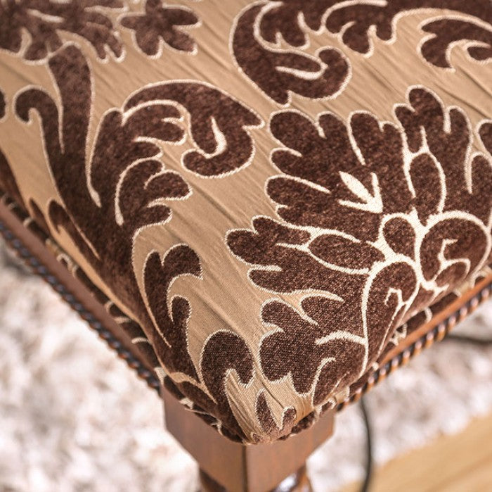 Lucie Brown Cherry Side Chair Set of 2