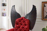 Lucifur 64" Tall Red Chair by New Era Innovations at Eve Furniture