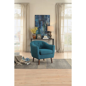 Lucille Blue Accent Chair by Homelegance at Eve Furniture