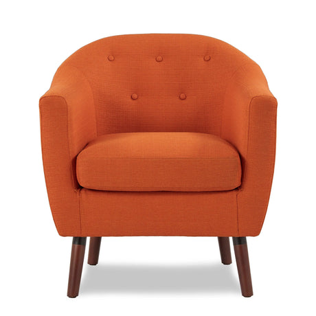 Lucille Orange Accent Chair by Homelegance at Eve Furniture