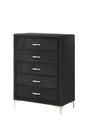 Lucinda Black Chest by Crown Mark at Eve Furniture