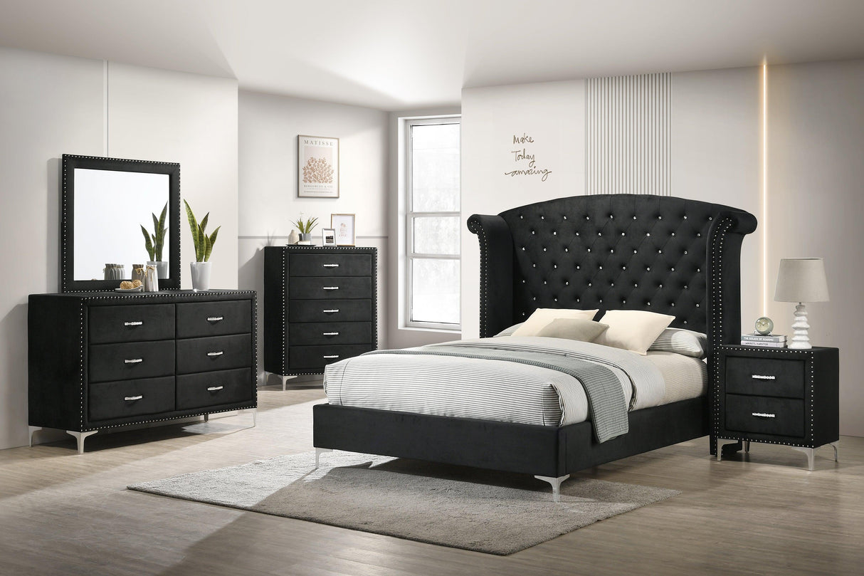 Lucinda Black Mirror by Crown Mark at Eve Furniture