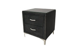 Lucinda Black Nightstand by Crown Mark at Eve Furniture