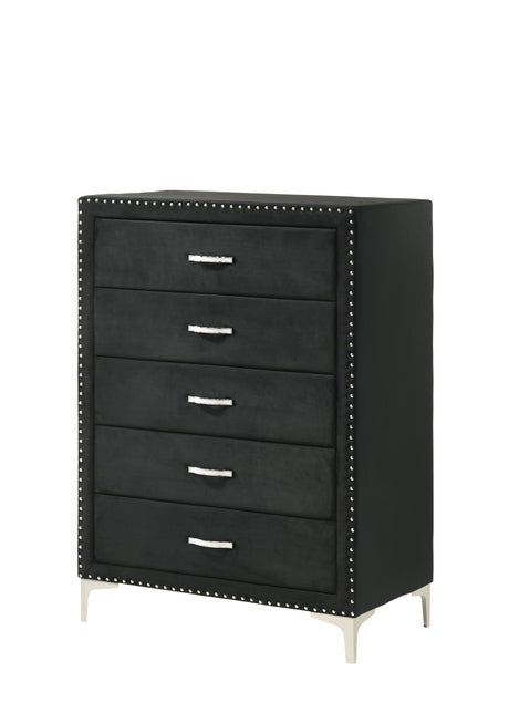 Lucinda Black Chest by Crown Mark at Eve Furniture