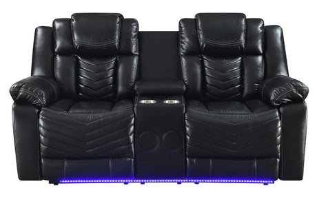 Lucky Charm Black Reclining Living Room Set by New Era Innovations at Eve Furniture