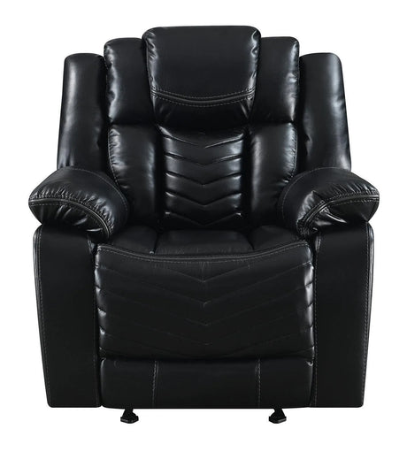 Lucky Charm Black Reclining Living Room Set by New Era Innovations at Eve Furniture