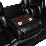 Lucky Charm Black Reclining Living Room Set by New Era Innovations at Eve Furniture