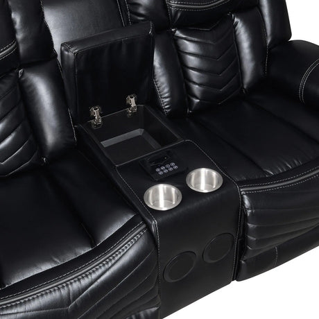 Lucky Charm Black Reclining Living Room Set by New Era Innovations at Eve Furniture