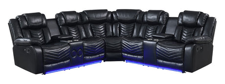 Lucky Charm Black Sectional by New Era Innovations at Eve Furniture