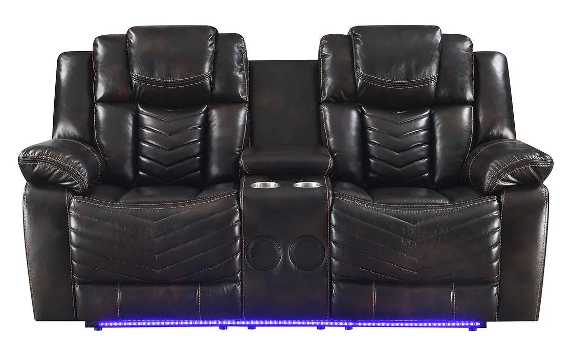 Lucky Charm Brown Reclining Living Room Set by New Era Innovations at Eve Furniture