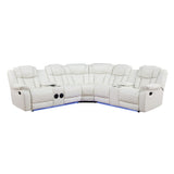 Lucky Charm White Sectional by New Era Innovations at Eve Furniture