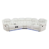 Lucky Charm White Sectional by New Era Innovations at Eve Furniture