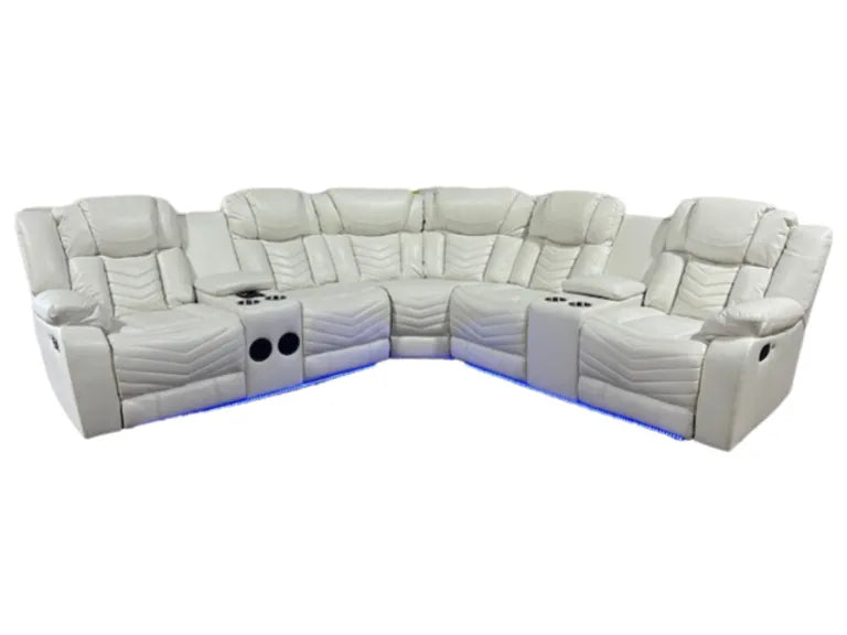 Lucky Charm White Sectional by New Era Innovations at Eve Furniture