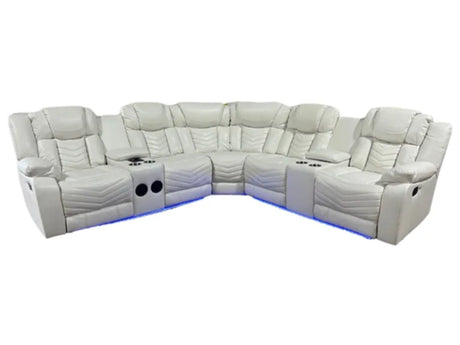 Lucky Charm White Sectional by New Era Innovations at Eve Furniture