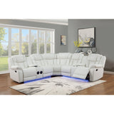 Lucky Charm White Sectional by New Era Innovations at Eve Furniture