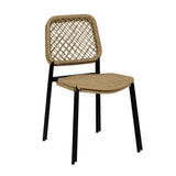 Lucy Dyed Cord Stackable Outdoor Dining Chair by TOV Furniture at Eve Furniture