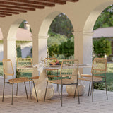 Lucy Dyed Cord Stackable Outdoor Dining Chair by TOV Furniture at Eve Furniture