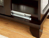 Ludden Dark Walnut Curio Cabinet by Furniture of America at Eve Furniture